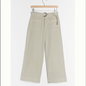 Anthropologie | CLOTH STONE BELTED WIDE-LEG PANTS